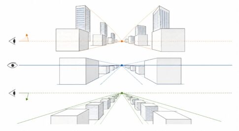 How things look when eye level changes