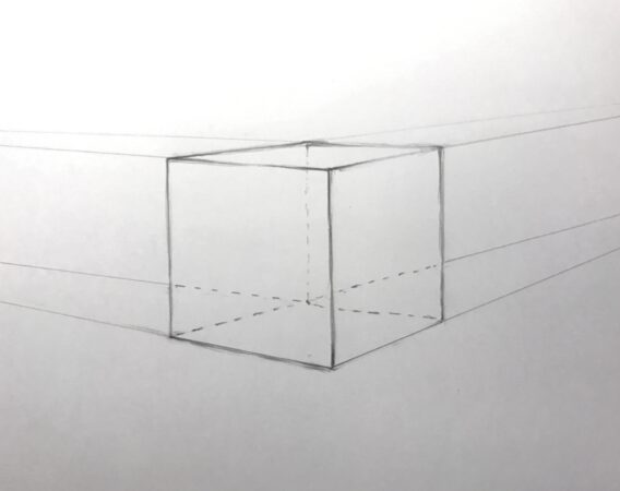 立方体　パース