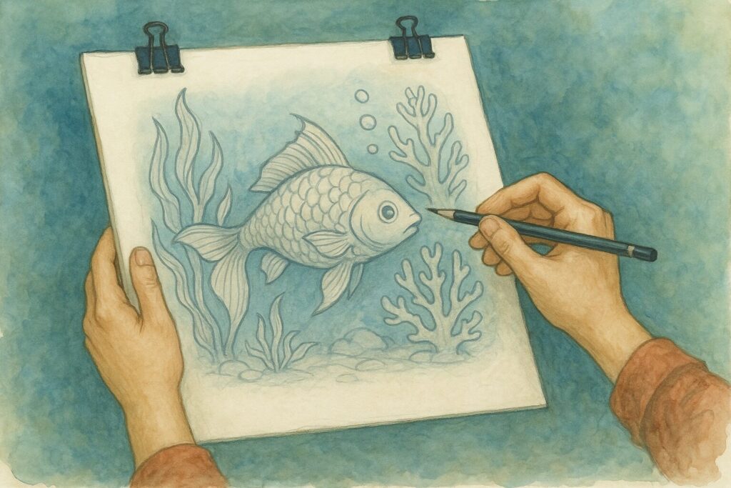 魚の絵
