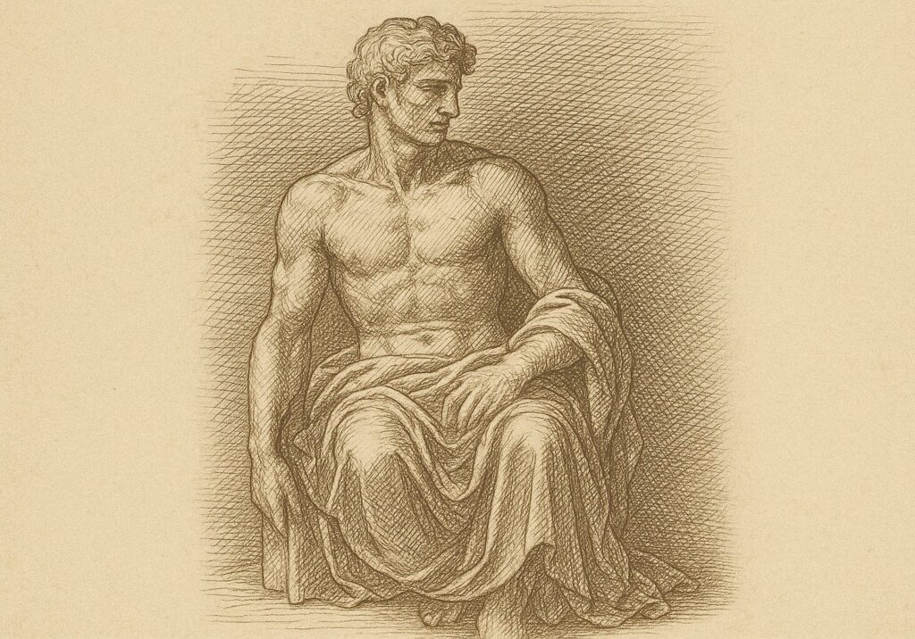 銅版画風のクロスハッチング