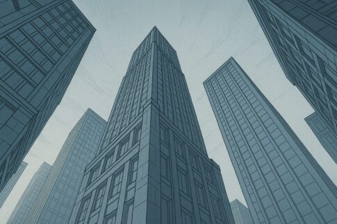 三点透視図法　線画