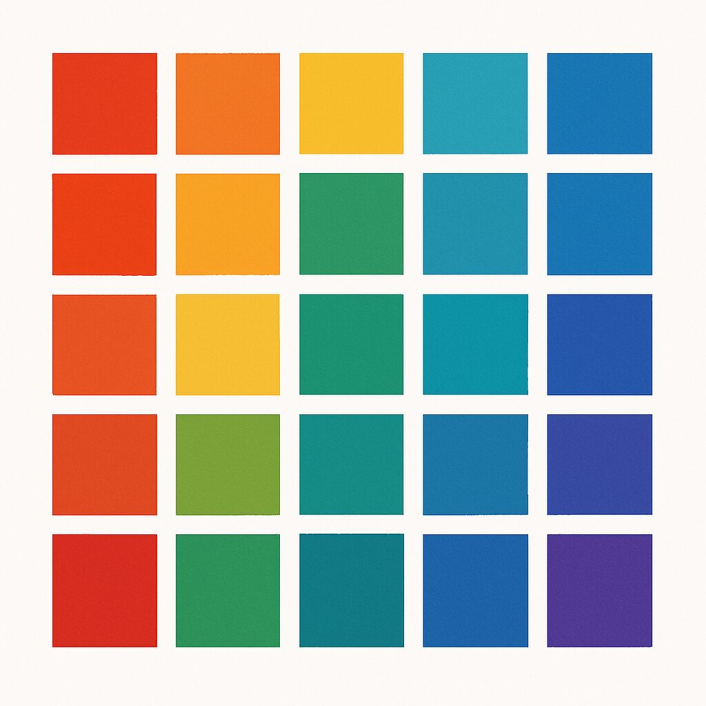 グラデーション表