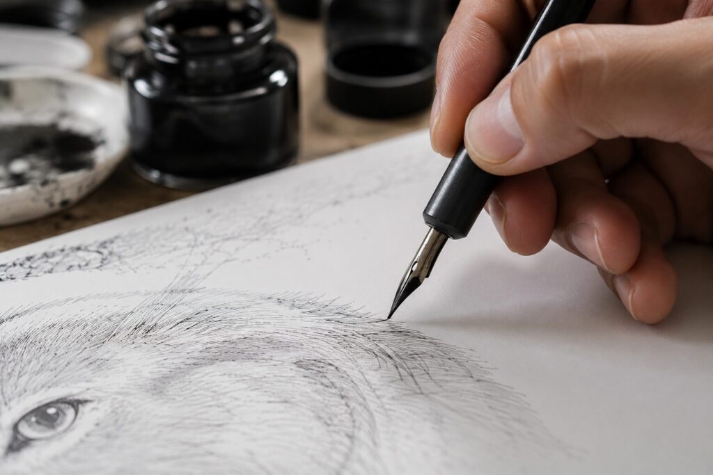 Creating hand-drawn illustrations