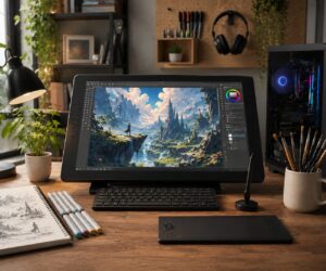 Creative Digital Art Desk