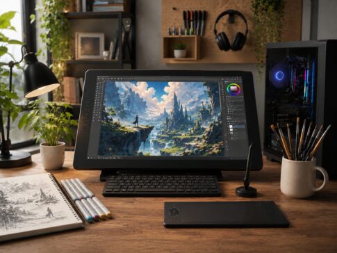 Creative Digital Art Desk