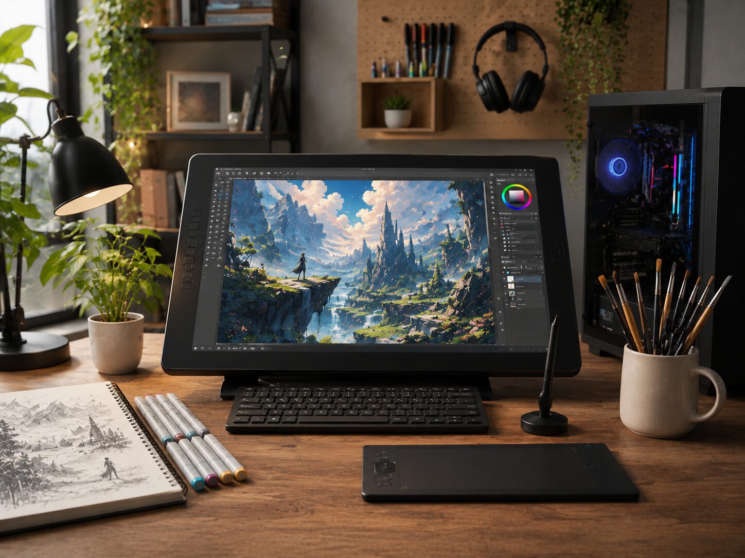 Creative Digital Art Desk