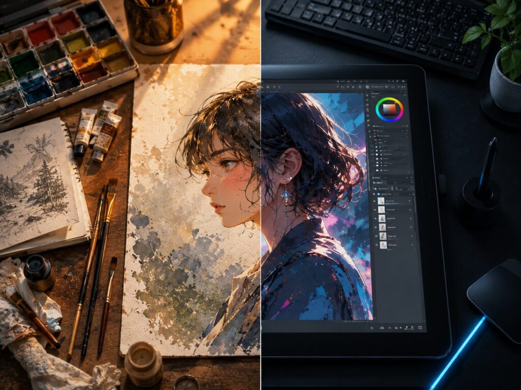 Digital vs. Art
