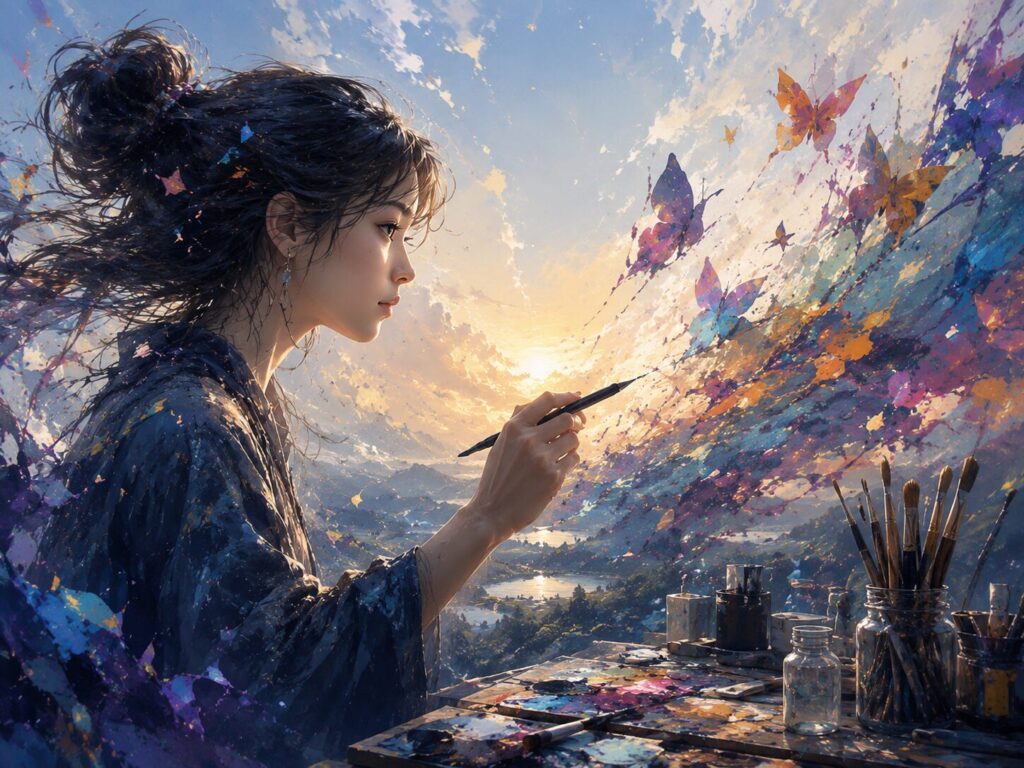 夢の中の絵画の創造